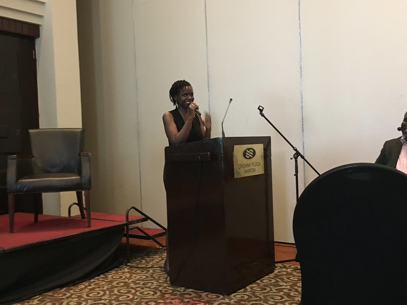 Ability Program Manager Crystal Asige speaking at a conference