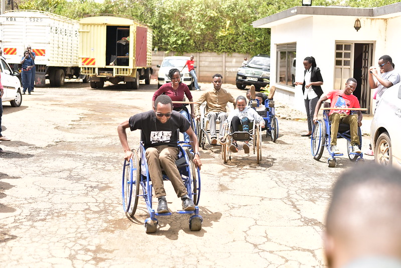 A group of volunteers participating in the Ability program
