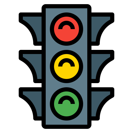 An illustration of a traffic light