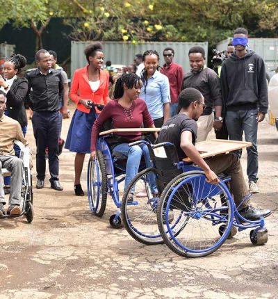 A group of volunteers participating in the Ability program